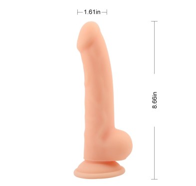 Realistyczne naturalne dildo penis przyssawka 21cm